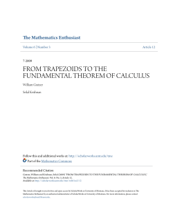 from trapezoids to the fundamental theorem of calculus