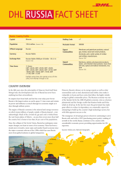 dhl russia fact sheet