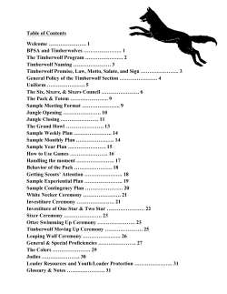 Timberwolf Leader Guide