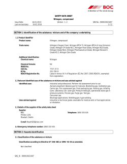 SAFETY DATA SHEET Nitrogen, compressed SECTION 1