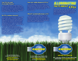 FACTS ABOUT CFLs - Empire District