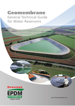 General Technical Guide for Water Reservoirs