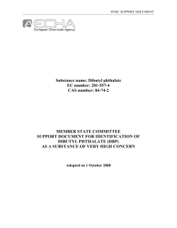 Substance name: Dibutyl phthalate EC number: 201-557