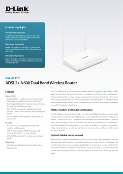 ADSL2+ N600 Dual Band Wireless Router - D-Link