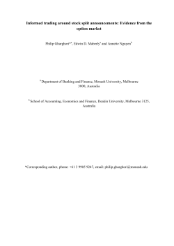 Informed trading around stock split announcements: Evidence from