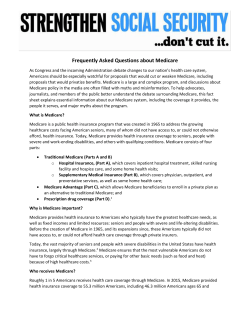 Frequently Asked Questions about Medicare