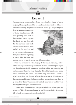 Shared reading Extract 1