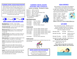 swim lesson class descriptions swim lesson fees per
