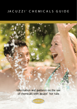 jacuzzi &reg; chemicals guide