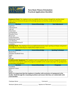 Practical Application checklist