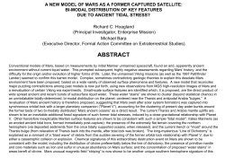 Tidal Bulges on Mars