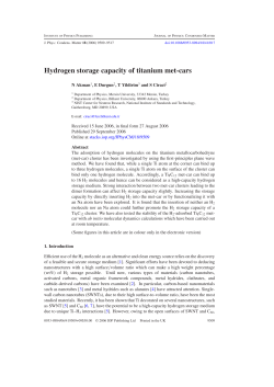 Hydrogen storage capacity of titanium met-cars