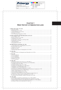Kurzban`s 13th Table of Contents - American Immigration Lawyers