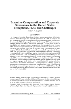 Executive Compensation and Corporate Governance