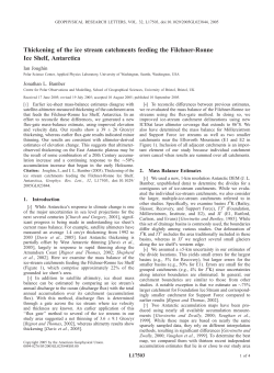 Thickening of the ice stream catchments feeding the Filchner