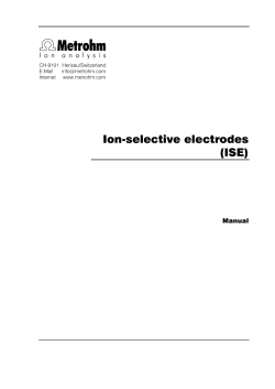 Ion-selective electrodes (ISE) - chem