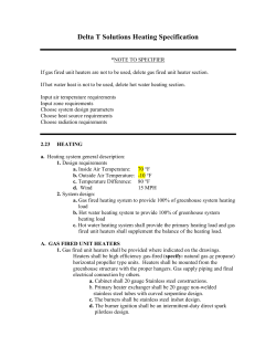 Delta T Solutions Heating Specification