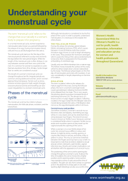 Understanding your menstrual cycle