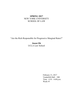 Are the Rich Responsible for Progressive Marginal Rates?