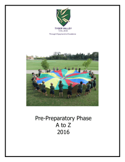 Pre-Preparatory Phase A to Z 2016
