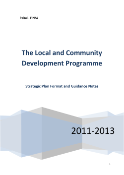 LCDP Template for strategic plan