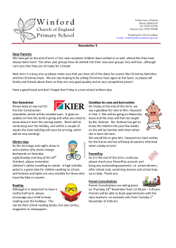 Newsletter 5 - Winford Primary School