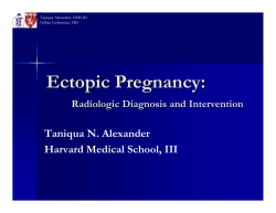 Ectopic Pregnancy - Lieberman`s eRadiology