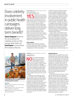Does celebrity involvement in public health campaigns deliver long