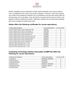 COT certificates - Davenport University