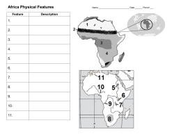 Africa Physical Features