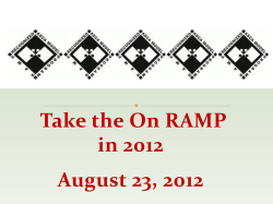 Take the On RAMP - Ohio School Counselor Association