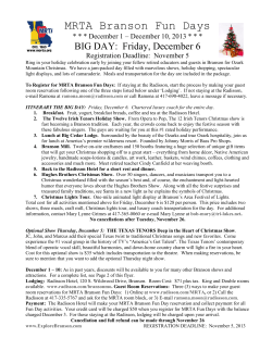 MRTA Branson Fun Days - Missouri Retired Teachers Association