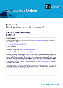 Book review: what is madness?