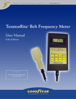TensionRite&reg; Belt Frequency Meter