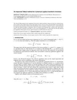 An improved Talbot method for numerical Laplace transform inversion