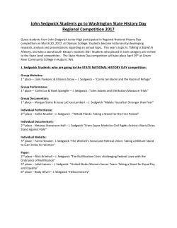 John Sedgwick Students go to Washington State History Day