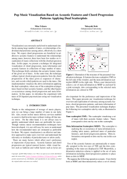 Pop Music Visualization Based on Acoustic Features and Chord