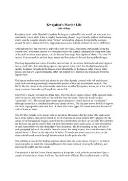 Kwajalein`s Marine Life