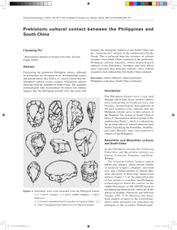 Prehistoric cultural contact between the Philippines and South China