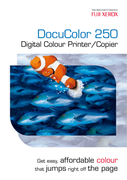 DocuColor 250 - Fuji Xerox Australia