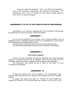 Amendments to the Constitution of Montenegro