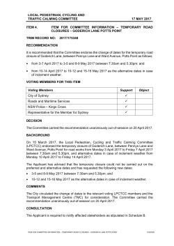 Item 4 - City of Sydney