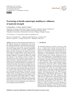 Fracturing of ductile anisotropic multilayers: influence of