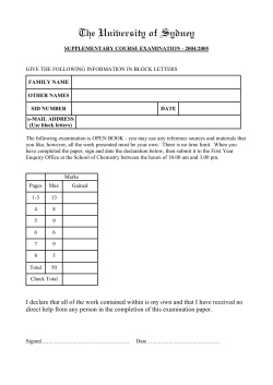 The answers to the following 31 multiple choice questions should be
