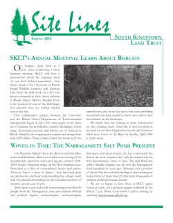 Spring 2016 - South Kingstown Land Trust