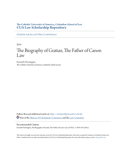 - CUA Law Scholarship Repository
