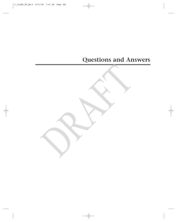 Questions and Answers
