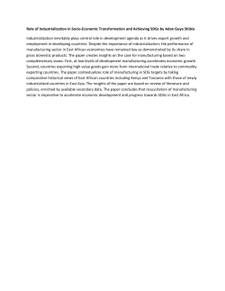 Role of Industrialization in Socio