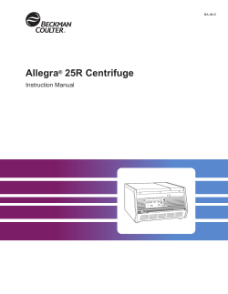 Allegra 25R Centrifuge