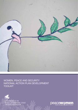 wOMEN, PEACE AND SECURITY NATIONAL